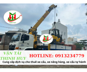 CHO THUÊ XE CẨU CÔNG TRÌNH - VẬN TẢI THỊNH HUY