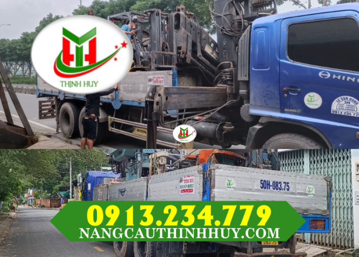 THUÊ XE CẨU THÙNG 8 TẤN TẠI HÓC MÔN